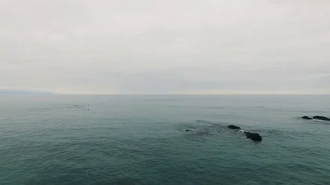 Aerial view of Punta De Choros in Chile Stock Footage 124724993