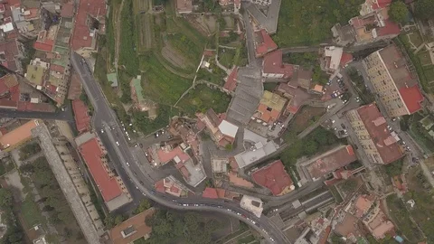 Aerial view of the quarters of Naples. Stock Footage 113399281