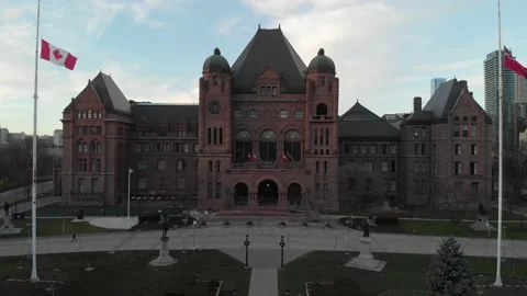 Aerial view of Queens Park Stock Footage 147263967
