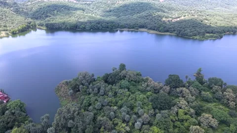 Aerial View of Ranthambore Fort and Lush Landscape Rajasthan Video stock 347113553