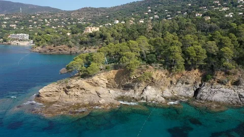 Aerial view of Rayol Stock Footage 117995576