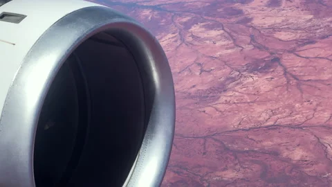 Aerial view, Red Centre desert, Australia. National Park travel and tourism Stock Footage 164962465