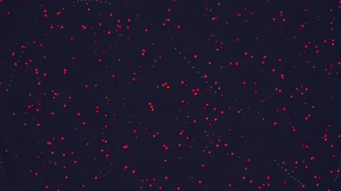 Aerial View of Red Lanterns Floating Up at Night Sky Celebration Stock Footage 347559775