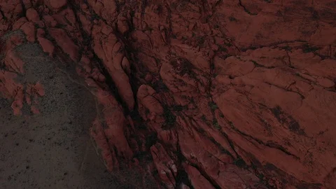 Aerial view of Red Rock Canyon in Nevada, Usa Vidéo 101561978