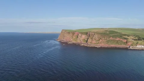 Aerial View of Red Rock Formations at Kalbarri Cullykan Bay Stock Footage 331301656