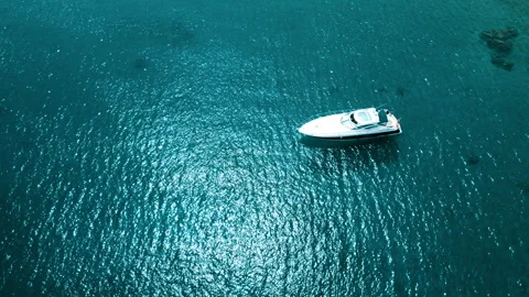 Aerial View of The Red Sea in Eilat, Israel Stock Footage 246834839