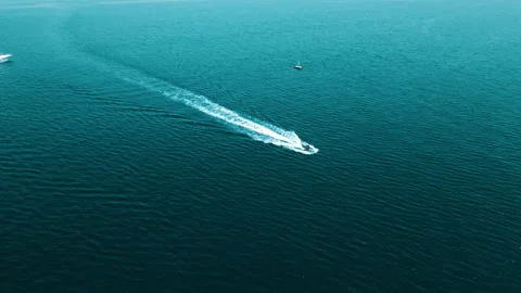 Aerial View of The Red Sea in Eilat, Israel Stock Footage 246848235