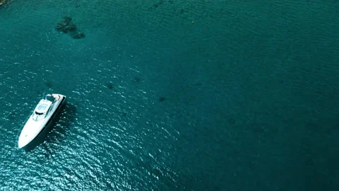 Aerial View of The Red Sea in Eilat, Israel Stock Footage 246854518