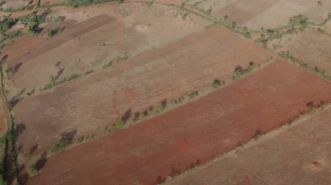 Aerial view of remote Tanzania Stock Footage 49011313