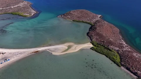 Aerial View of Requeson Beach. Stock Footage 334062363
