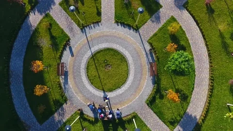 Aerial view of residence Stock Footage 130934969