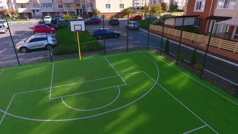 Aerial view of residence Stock Footage 130994279