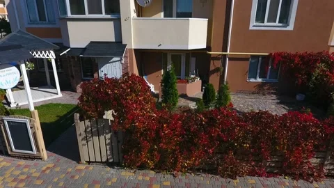 Aerial view of residence Stock Footage 131070228
