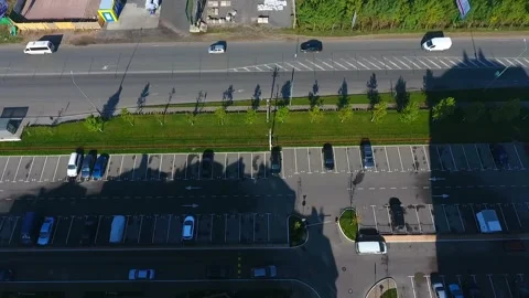 Aerial view of residence Stock Footage 131070368
