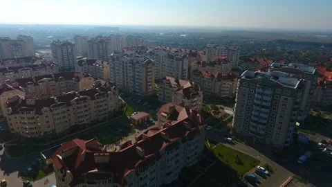 Aerial view of residence Stock Footage 131070403