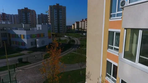 Aerial view of residence Stock Footage 131137643