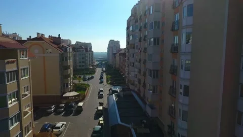 Aerial view of residence Stock Footage 131137770