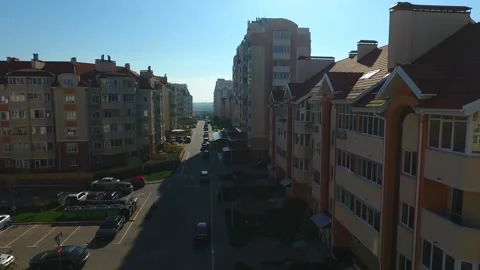 Aerial view of residence Stock Footage 131137830