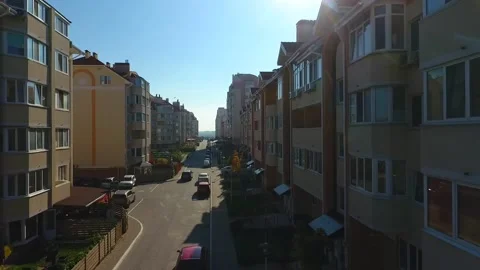 Aerial view of residence Stock Footage 131137920