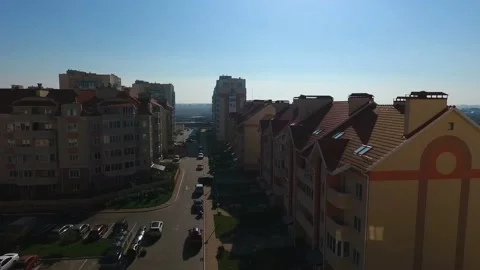 Aerial view of residence Stock Footage 131137944