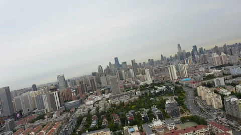 Aerial view of residential building Stock-Footage 95089340
