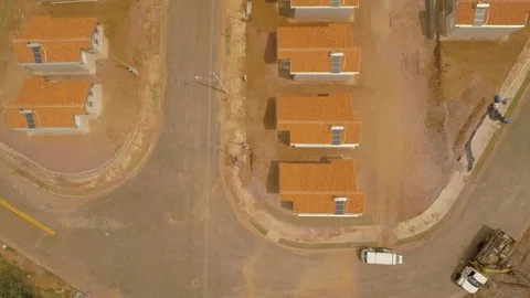 Aerial view of a residential development Stock Footage 73703331