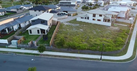 Aerial view of residential development Video stock 75956657
