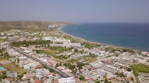Aerial view of resort area Stock Footage 80321505