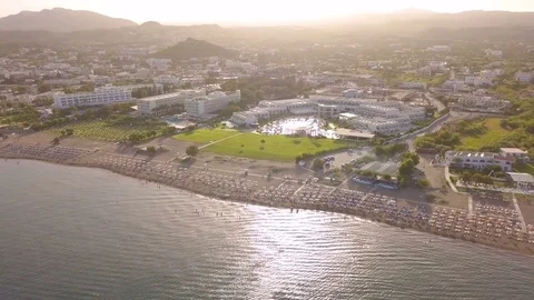 Aerial view of resort area Video stock 80321619