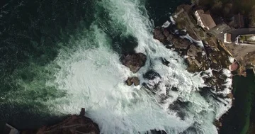 Aerial view of Rheinfall 스톡 동영상 85582516