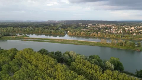 Aerial view of Rhone Stock Footage 241500996