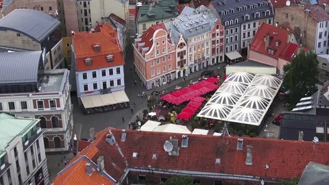 Aerial view of Riga Stock-Footage 81011274