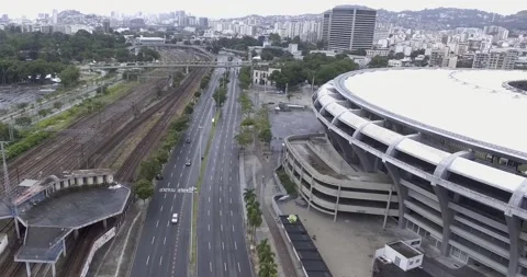 Aerial View of Rio de Janeiro Stock Footage 136568167