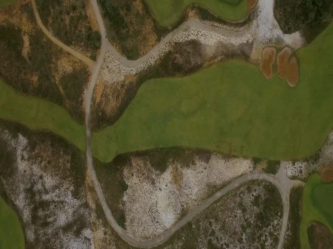 Aerial view of the Rio2016 Golf Course. Rio De Janeiro, Brazil. Shot in 4K. Stock Footage 77742991