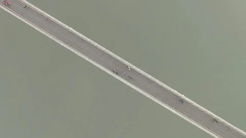 Aerial view on Rishikesh, India, 4k drone, ungraded/flat Stock Footage 107674934