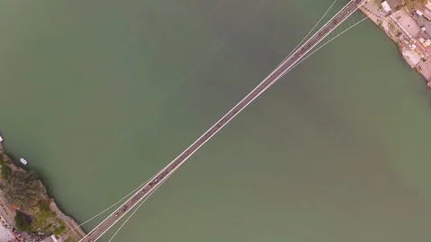 Aerial view on Rishikesh, India, 4k drone footage Video stock 109342702