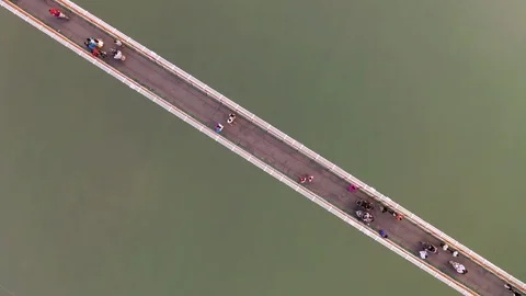 Aerial view on Rishikesh, India, 4k drone footage Video stock 109342768