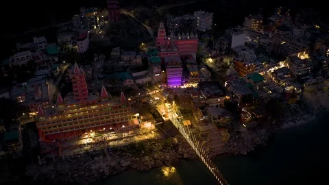 Aerial view on Rishikesh, India, 4k drone footage 库存影片 109343205