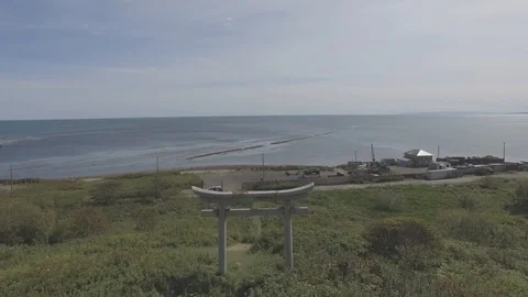 Aerial View of a  ritual gate Stock Footage 101179116