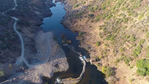Aerial View of the River Stock Footage 82040667