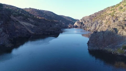 Aerial View of the River Stock Footage 82041056