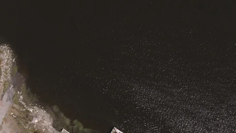 Aerial View of River Stock Footage 95564749