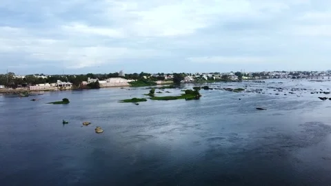 Aerial view of a river 스톡 동영상 258812665
