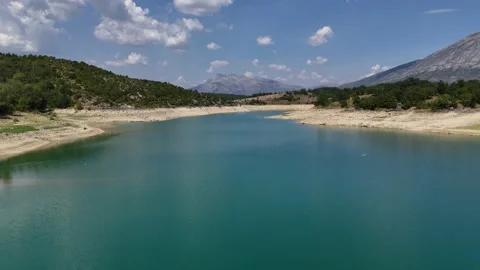 Aerial view of the river Video stock 285932065