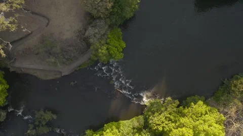Aerial view of river rapids in Mareeba, Australia. Stock Footage 341422222