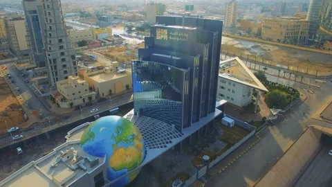 Aerial view of Riyadh downtown in Riyadh, Saudi Arabia. 스톡 동영상 114506940