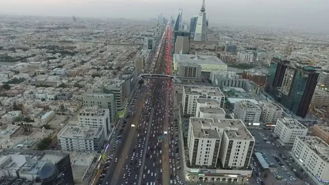 Aerial view Riyadh Stockbeeldmateriaal 113335010