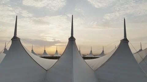 Aerial View of Riyadh Stadium Sunset 動画素材 305354508