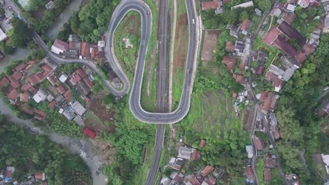 Aerial view of road 2 Stock Footage 291921122