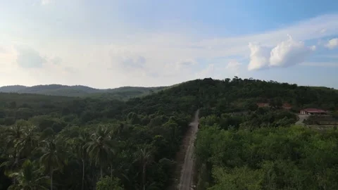 Aerial view of Road and Forest in Gemas, Negeri Sembilan. Stock Footage 152059016